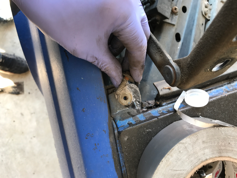 This nut goes in This hole